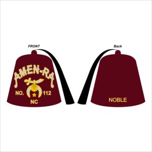 Shriner Fez-collar de cadena con funda, banda facial, paquete de guantes - Product Image 1