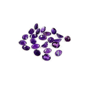 AAA Grade Natural Amethyst Calibrated Ovals Loose 7x5mm 6x8mm Sizes Certified IGI Variety Marquise Square <b>Triangle</b> <b>Cushion</b> Heart - Product Image 1