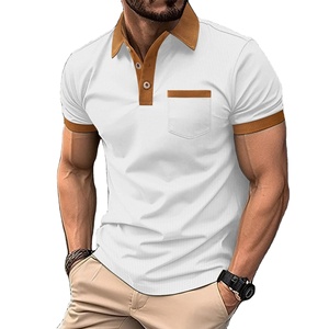 Polos grande taille pour hommes T-shirt à manches longues et à revers Trendy Casual Versatile Polo Tops Vêtements pour hommes - Product Image 3