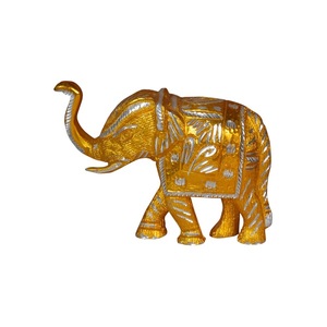 Estatua de Ciervo Texturizada en Oro y Plata de Primera Calidad con Acabado Metálico Artístico, Escultura Decorativa de Vida Silvestre para el Hogar, Oficina, Escritorio o Estante - Product Image 2