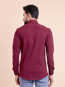 เสื้อถักแขนยาวพรีเมี่ยมสำหรับผู้ชาย, เสื้อเชิ้ตแขนยาวคลาสสิกสวมใส่สบายอเนกประสงค์เหมาะสำหรับโอกาสทางการ - Product Image 6