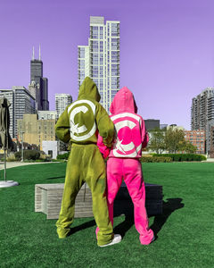 Fabricante personalizado de chándales de peso pesado grueso desgastado Vintage bordado parche hombres lavado ácido Zip up Sudadera con capucha Unisex - Product Image 3