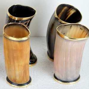 Taza de cristal de cuerno de buey de vaca Real 100% de la mejor calidad, agua pulida, Cerveza, Té, café, Dram, artículos de fiesta, vaso de chupito, estilo musical, cuerno para beber - Product Image 4