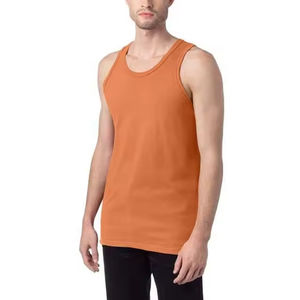 Débardeur de gymnastique d'été Vêtements en coton pour hommes Séchage rapide Bodybuilding Sleeveless Fitness Respirant Débardeurs pour hommes - Product Image 1