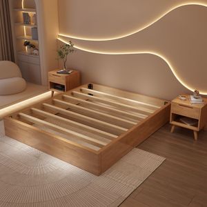 Base de Cama Tatami Japonesa Moderna y Sencilla de Madera Maciza de Roble y Contrachapado, Ecológica, Duradera, de Pie, Tamaño Personalizable - Product Image 5