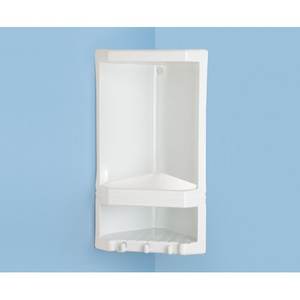 Gedy Junior Blanc 8079 02 Panier d'angle de douche à visser 22x14x38cm Étagères de salle de bain - Product Image 1