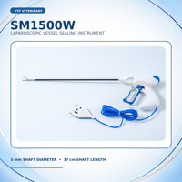 YYF SM1500W Pince de scellement et de coupe RF en acier inoxydable de 5 mm et 37 cm avec garantie d'un an pour la chirurgie laparoscopique vétérinaire