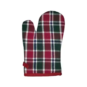 Mitaines de four 1 paire de gants de four de cuisine professionnels résistants à la chaleur extra longs en coton matelassé 16 pouces