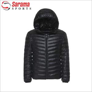 Veste d'hiver personnalisée OEM grande taille pour hommes logo brodé coupe-vent matelassé respirant polyester bulle bouffante fermeture éclair tricotée - Product Image 5