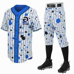 ชุดเครื่องแบบชุดกีฬาเบสบอลชุดเจอร์ซีย์และกางเกงผลิตตามสั่งสำหรับโรงเรียนวิทยาลัยหรือสโมสรการแข่งขันกีฬา - Product Image 1