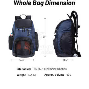 Vente en gros de sacs de baseball haute durabilité avec logo personnalisé en tissu PU pour les détaillants d'équipes sportives-Sacs d'équipement respirants personnalisables - Product Image 2