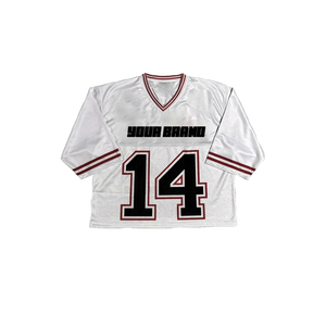 Camiseta de fútbol americano de alta calidad para fanáticos, camiseta sublimada de fútbol americano personalizada para hombres y mujeres, OEM personalizado - Product Image 5