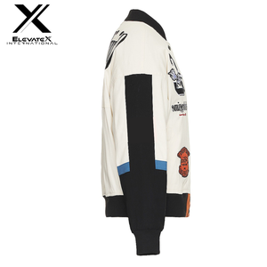 Veste universitaire de baseball pour hommes, personnalisée de qualité supérieure, lettrage brodé en satin fin, manches en cuir de chenille, état neuf - Product Image 5