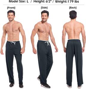 Pantalones de chándal de estambre de colores bordados vintage informales de cintura elástica de peso pesado - Product Image 3