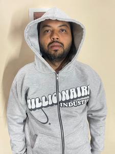 Conjunto de chándal de hombre bordado de chenilla de dos piezas personalizado de chándal de peso pesado ajustado de algodón de rizo francés de diseño OEM - Product Image 2