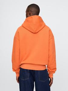 Sweat à capuche chaud pour hommes manches longues en coton polaire pull à capuche élégant vêtements d'hiver sweat décontracté mode tendance - Product Image 4