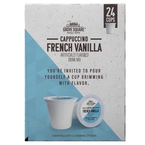 Capsules de cappuccino Grove Square, saveur vanille française, portion individuelle, lot de 24 - Product Image 6