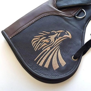 Gant de fauconnerie en cuir de haute qualité avec logo personnalisé pour les faucons Gants d'entraînement en cuir pur pour la chasse aux aigles et aux oiseaux - Product Image 5