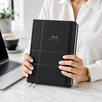 Carnet de planification quotidienne LABON Custom 365 A5, couverture rigide, pour la gestion du temps, le suivi des habitudes, la planification des objectifs et la productivité.