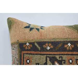Almohada Bohemia Multicolor Tejida en Lana de 20x20 Pulgadas, Bordado Vintage, Antideslizante, Ecológica, Extraíble, Lavable y Portátil para el Suelo - Product Image 2