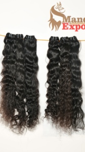 Remy sedoso recto 100% mejor calidad Natural indio templo extensiones de cabello humano ondulado virgen paquetes sueltos onda profunda Super onda - Product Image 2