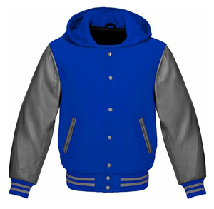 Sudadera con Cierre de Botones y Manga de Cuero, Color Sólido, Gruesa, Talla Grande, Chaqueta Universitaria con Manga de Cuero, Transpirable - Product Image 6