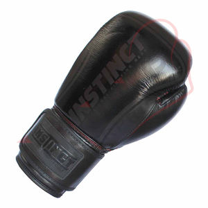 Gants de boxe d'entraînement en cuir véritable à haute compression poignées extra rembourrées évacuant l'humidité pour la protection de la boxe vente en gros - Product Image 3