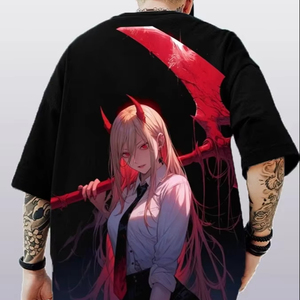 T-shirts surdimensionnés pour hommes motif imprimé par sublimation avec ourlet brut design de fond en détresse caractéristique extensible - Product Image 1