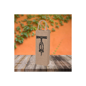 Sacs cadeaux pour bouteilles de vin, sac de transport pour bouteilles d'eau en Jute de haute qualité, sac cadeau pour bouteilles de vin à vendre au meilleur prix - Product Image 1