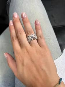 Anillo de Bodas de diamante cultivado en laboratorio, anillo de declaración de oro amarillo de 14 quilates, regalo de compromiso de moda para fiestas y aniversarios - Product Image 2