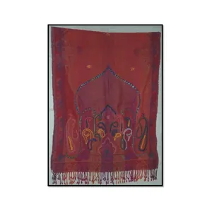 Beautiful Multicolor Natural look Wool Stole With Embroidery Work For Sale At Cheap Price winter scarves
