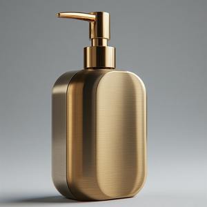 Distributeur de savon en métal élégant et moderne de luxe avec un design écologique, personnalisable, durable et au toucher doux pour les maisons élégantes - Product Image 1