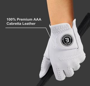 ถุงมือกอล์ฟหนังแท้สำหรับชายและหญิงถุงมือกีฬาแบบซักได้สำหรับกีฬากลางแจ้งระบายอากาศได้ดี - Product Image 4
