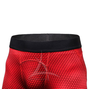 กางเกงขาสั้นผ้าสแปนเด็กซ์/ โพลีเอสเตอร์สำหรับผู้ชายพิมพ์โลโก้ได้ตามต้องการแห้งเร็ว - Product Image 2