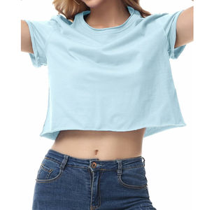 เสื้อยืดครอปท็อปผู้หญิง ผ้าฝ้าย 100% ทรงหลวม ระบายอากาศดี เหมาะสำหรับฤดูร้อน สไตล์สตรีทแวร์ ดีไซน์สั่งทำได้ เนื้อผ้านุ่ม คุณภาพส่งออก - Product Image 3