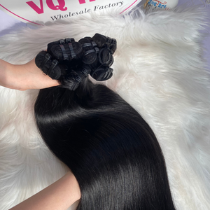 ผมคนบราซิลเป็นมัดผมแท้สีดำแบบไม่ผ่านการทำสารเคมีผมคนบราซิลผมลอนคู่ผม VQ - Product Image 4