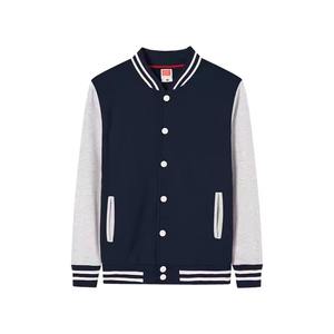 Veste universitaire de style hip-hop pour hommes Logo personnalisé Vêtements d'équipe de baseball en coton Techniques brodées Bouton avant pour l'hiver - Product Image 5