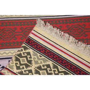 Vintage Turkish <b>Runner</b> Rug 2.6x8.1 ft, <b>Red</b> Solid Rug Wool - Product Image 4