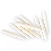Perles en os de buffle 100 % faites à la main, écologiques, naturelles, couleur blanche, tailles assorties, forme cube/ronde, style moderne et antique