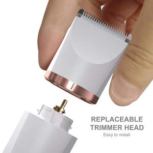 Tondeuse à cheveux électrique rechargeable sans fil pour femmes, tondeuse à nez et à maillot de bain humide/sec avec fonction étanche - Product Image 2