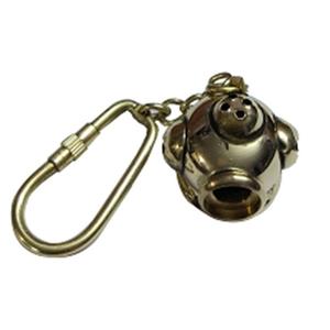 Casco de buceo de latón llavero Metal pulido latón de lujo artículo Vintage supervivencia al aire libre impermeable 2025 nuevo diseño más vendido - Product Image 1