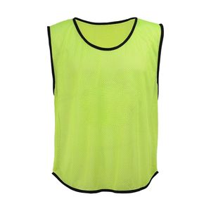 Bavoirs d'entraînement de football en équipe de haute qualité Logo imprimé personnalisé Tissu en maille Maillot de football sans manches pour le sport - Product Image 1