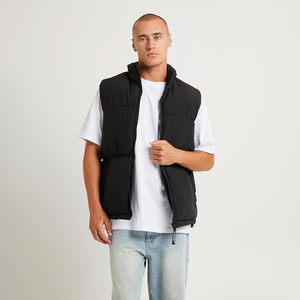 Chaleco acolchado de invierno informal personalizado de Nardon Apparel con Guata de poliéster para hombres - Product Image 2