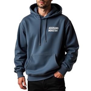 Haute qualité hommes 100% coton coupe ample vierge sweats à capuche lourds personnalisés en vrac Streetwear - Product Image 1