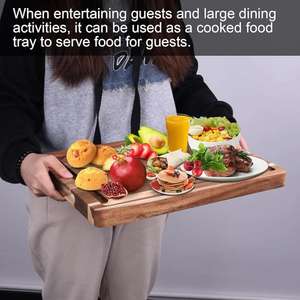 Artisanat planche à découper Logo personnalisé Chesse bloc de service et plateau planche à découper en bois écologique OEM personnalisé - Product Image 3