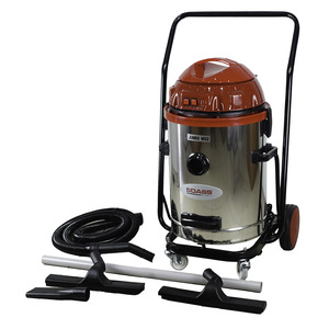 Soplador Industrial Húmedo/Seco, Cuerpo de Acero Inoxidable, Tapa Roja, con Ruedas y Asa, Rodamientos de Bolas, 2800 RPM - Product Image 4