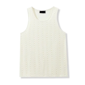 2025 nueva venta al por mayor 100% poliéster hombres camisetas sin mangas de secado rápido transpirable camiseta de gimnasio sin mangas - Product Image 3