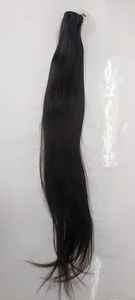 Extensiones de cabello Remy recto de color natural de un solo donante Cabello indio Paquetes crudos Cabello humano de alta calidad - Product Image 4