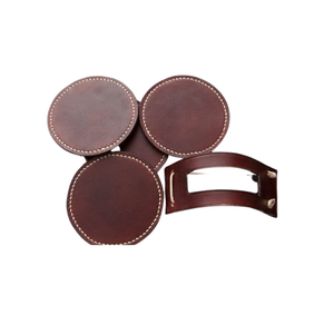 Sous-verre en cuir au design élégant pour la maison, fournitures d'hôtel, sous-verre en cuir pour la table à thé, nouveau style pour les cadeaux de fête de mariage - Product Image 3