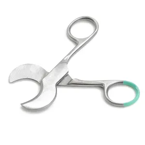 产科脐带剪刀会阴切开术脐带剪刀大部分弯曲和轻轻地成角度的剪刀